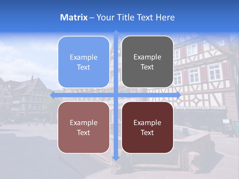 Calw Fountain Germany PowerPoint Template