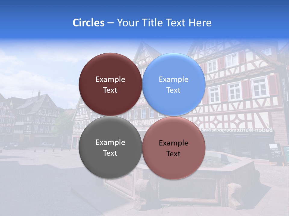 Calw Fountain Germany PowerPoint Template