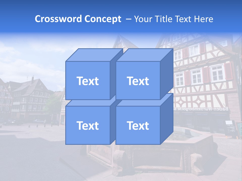 Calw Fountain Germany PowerPoint Template