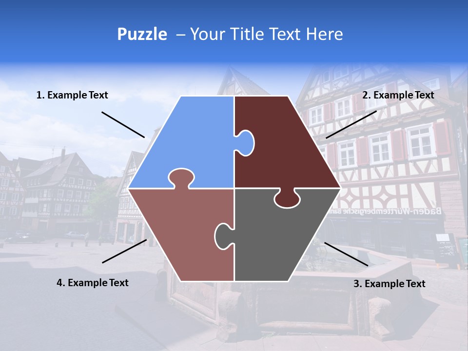 Calw Fountain Germany PowerPoint Template