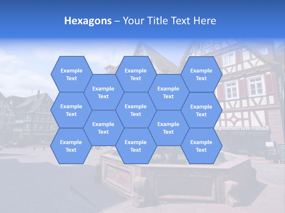 Calw Fountain Germany PowerPoint Template