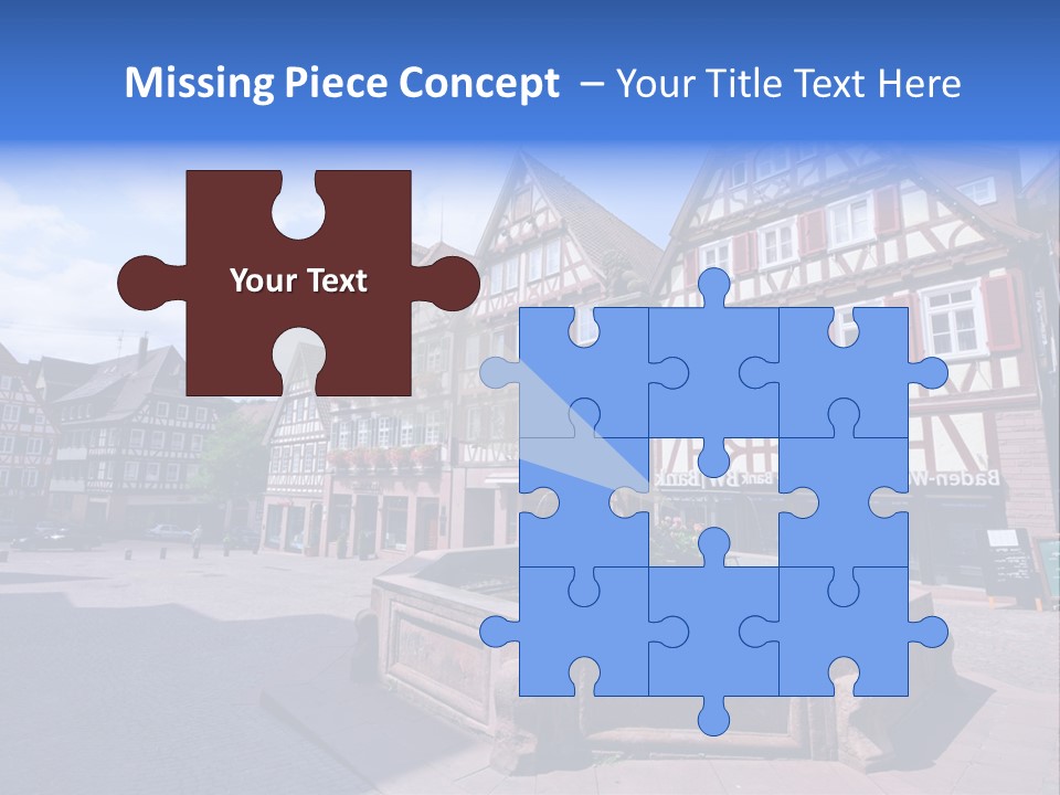 Calw Fountain Germany PowerPoint Template