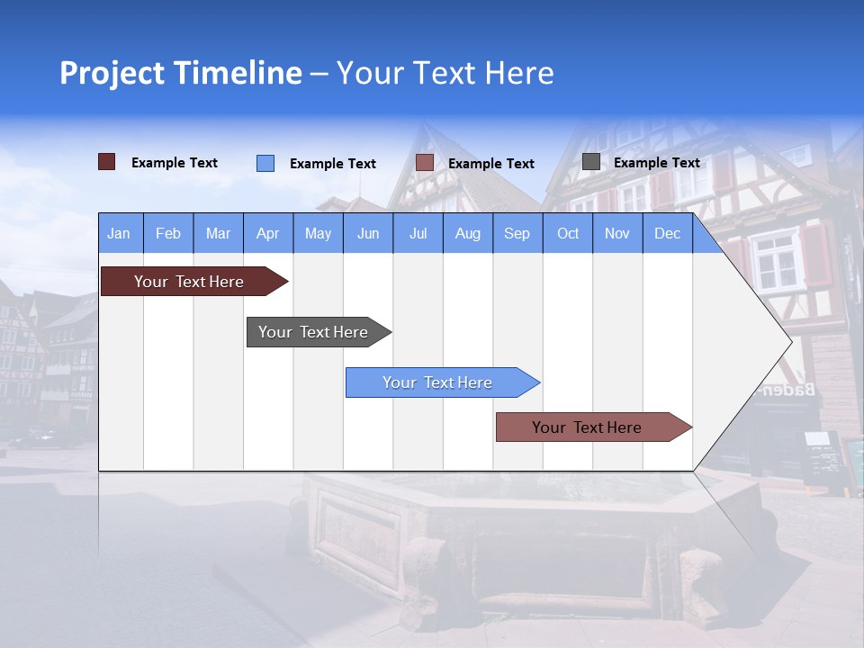 Calw Fountain Germany PowerPoint Template
