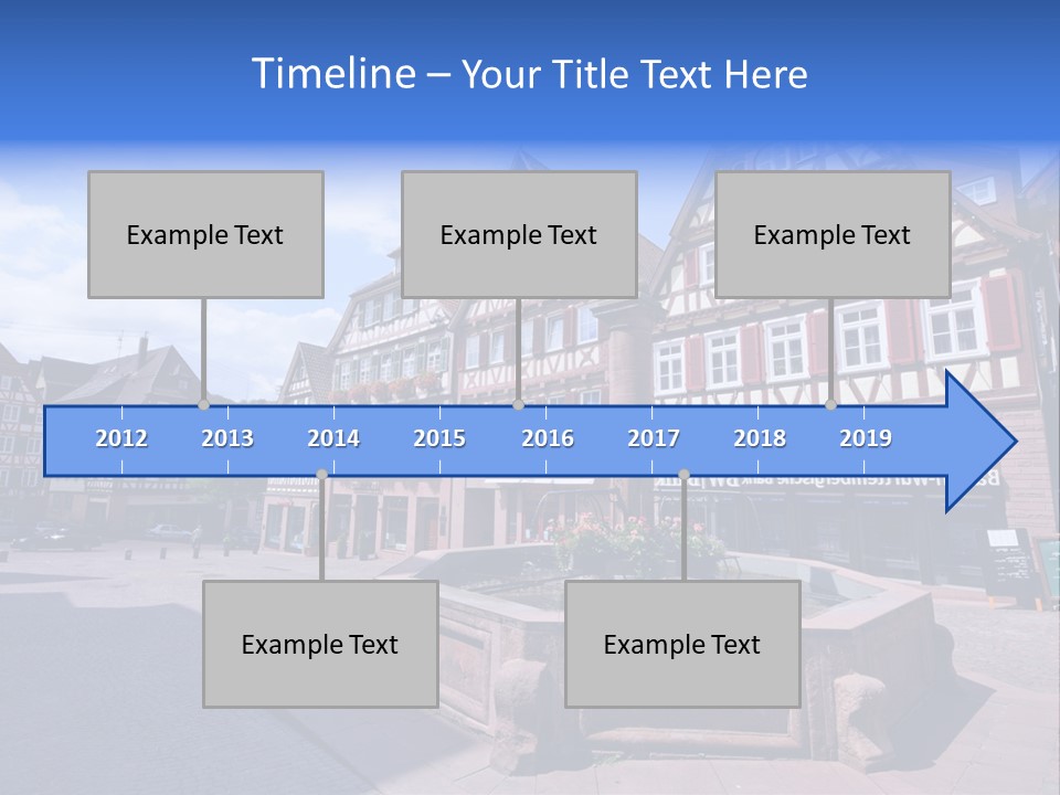 Calw Fountain Germany PowerPoint Template