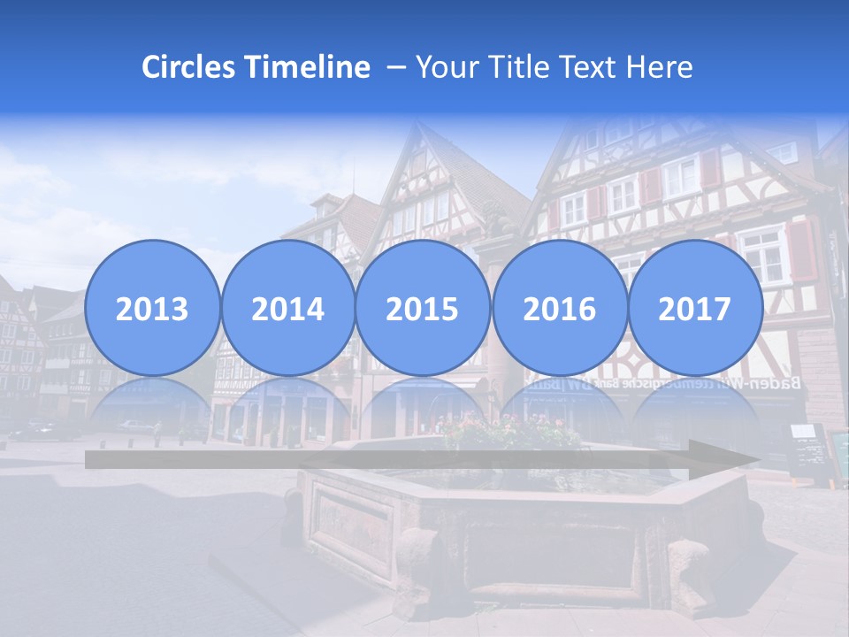 Calw Fountain Germany PowerPoint Template