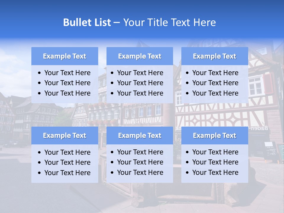 Calw Fountain Germany PowerPoint Template