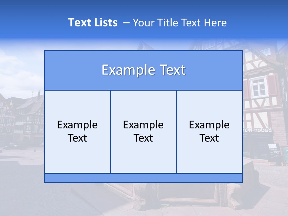Calw Fountain Germany PowerPoint Template