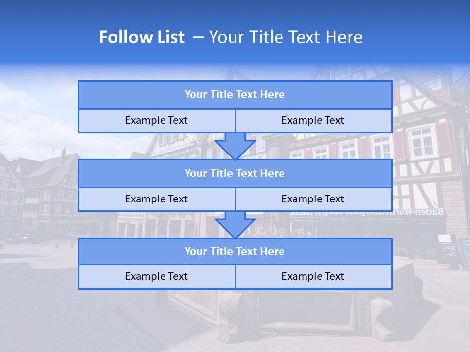 Calw Fountain Germany PowerPoint Template