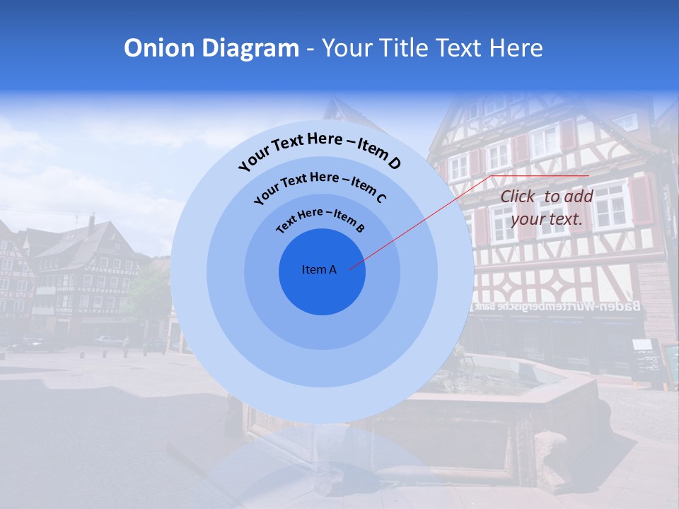 Calw Fountain Germany PowerPoint Template