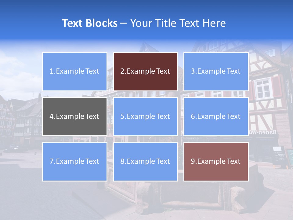 Calw Fountain Germany PowerPoint Template