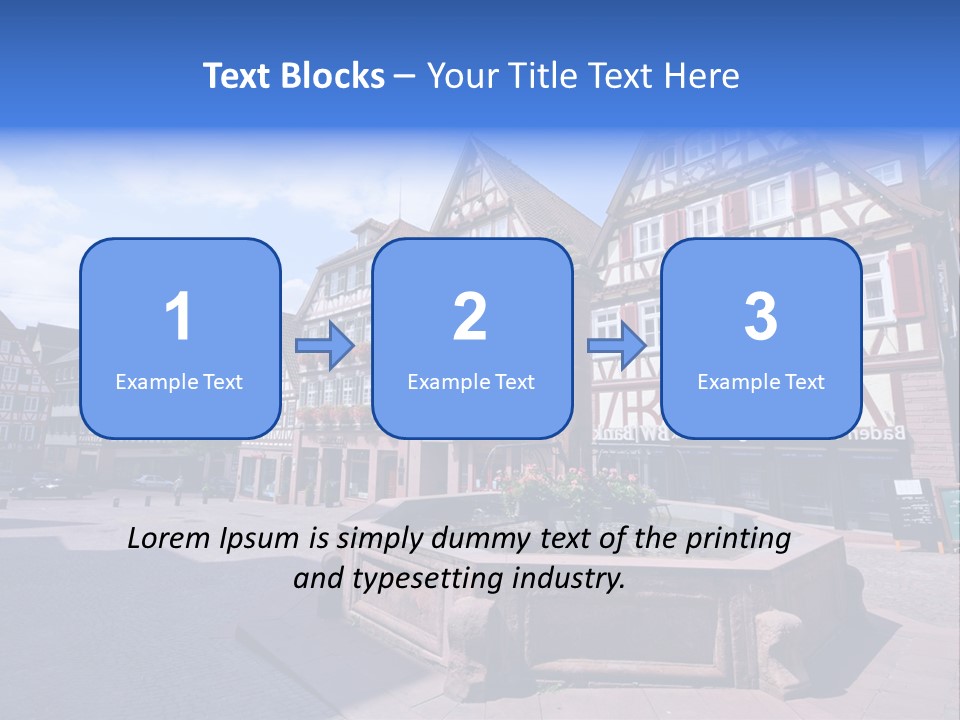 Calw Fountain Germany PowerPoint Template