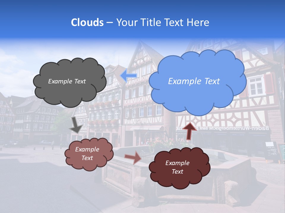 Calw Fountain Germany PowerPoint Template