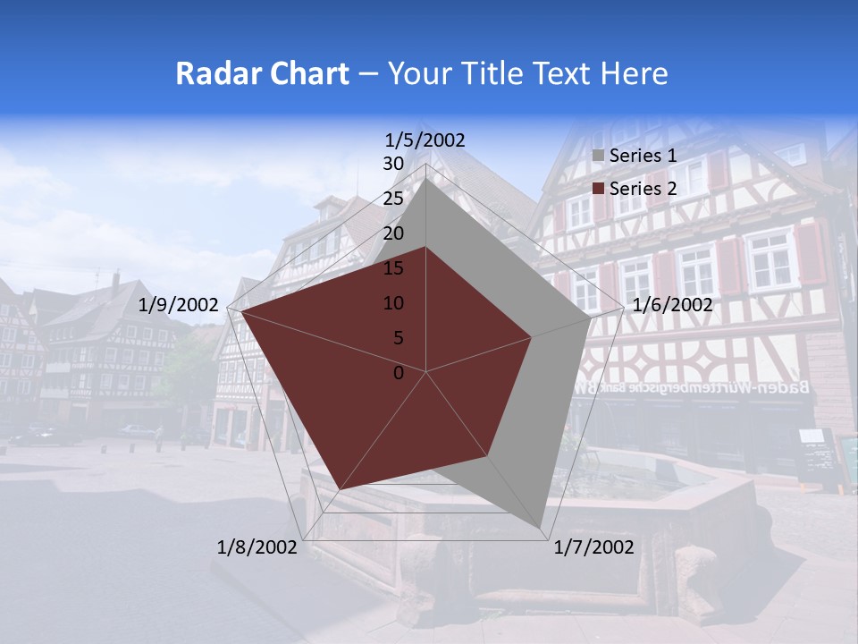 Calw Fountain Germany PowerPoint Template