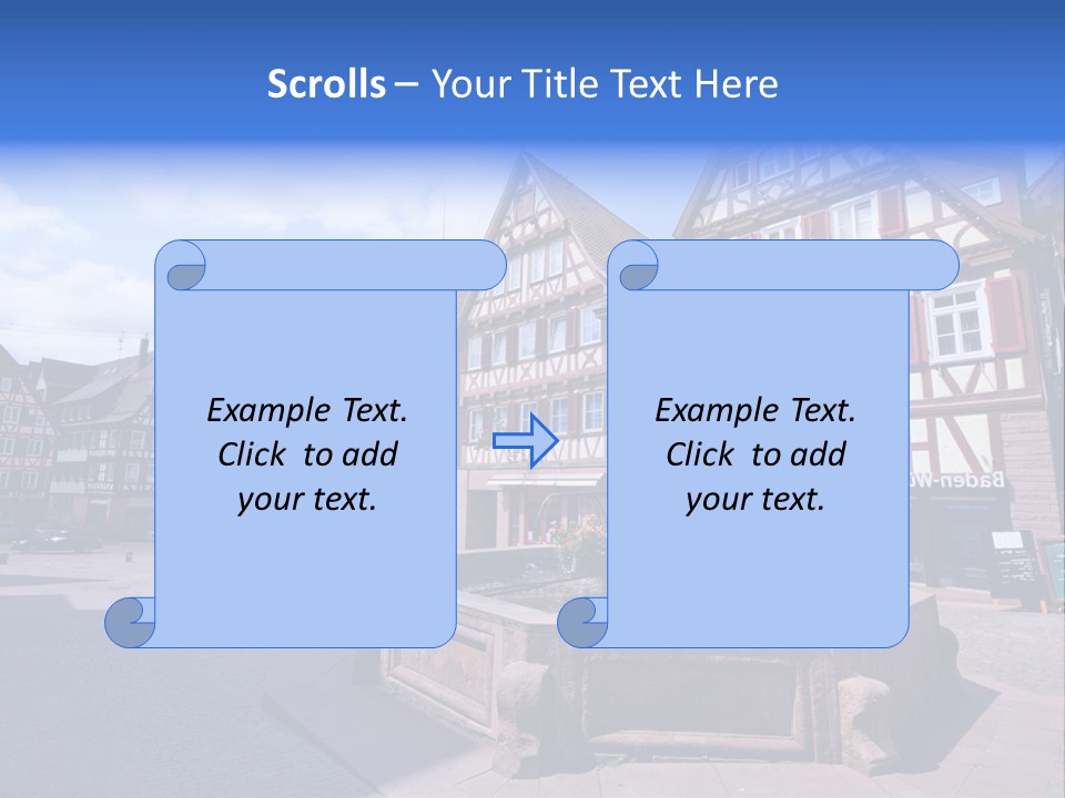 Calw Fountain Germany PowerPoint Template