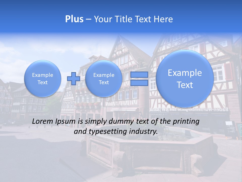 Calw Fountain Germany PowerPoint Template