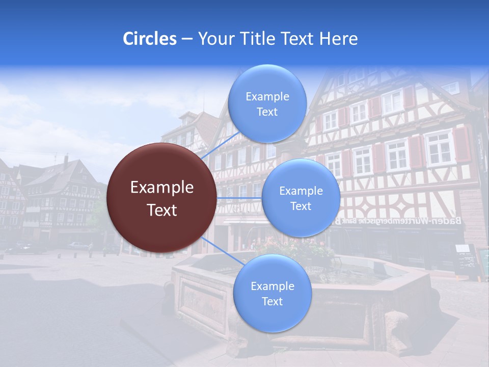 Calw Fountain Germany PowerPoint Template