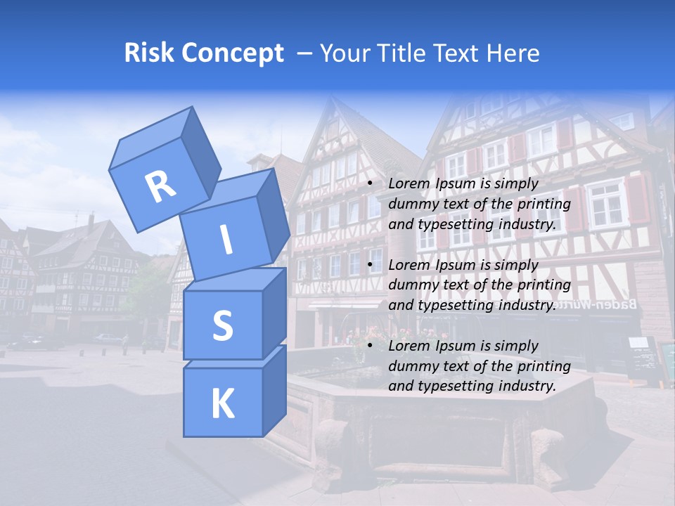 Calw Fountain Germany PowerPoint Template