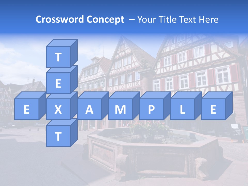 Calw Fountain Germany PowerPoint Template