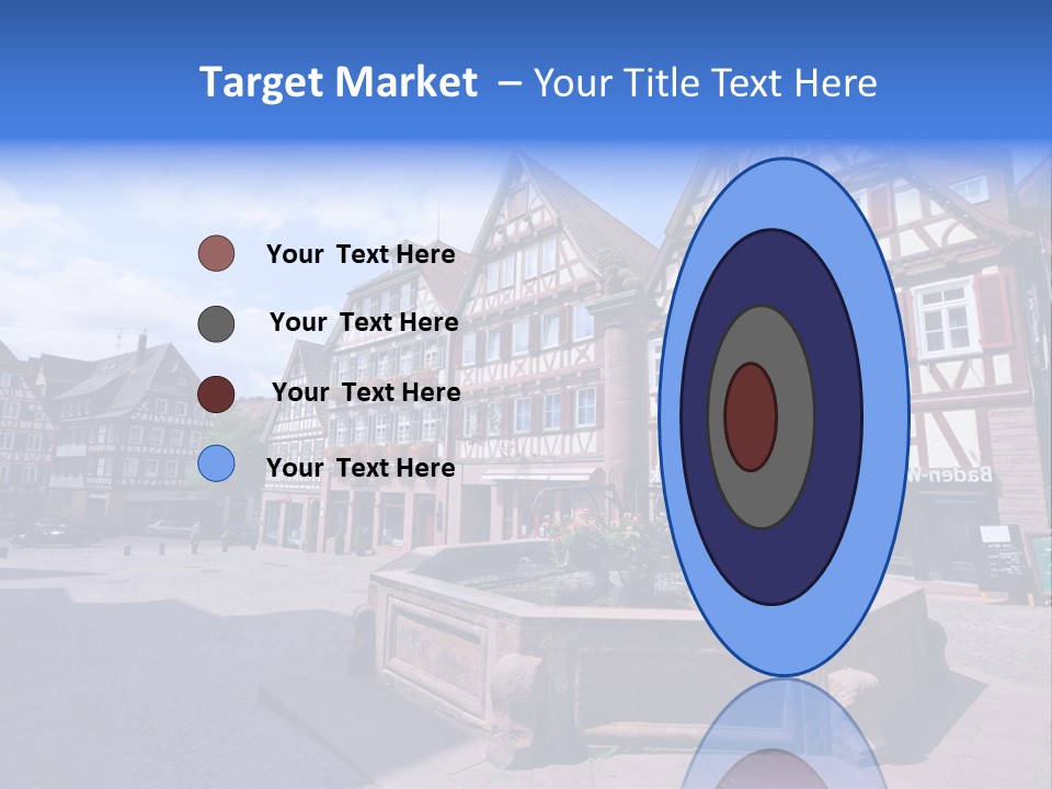 Calw Fountain Germany PowerPoint Template