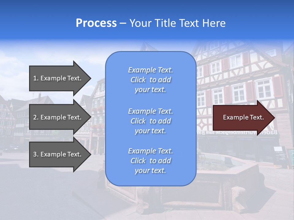 Calw Fountain Germany PowerPoint Template