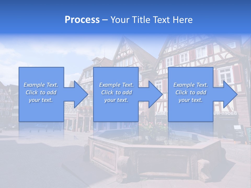 Calw Fountain Germany PowerPoint Template