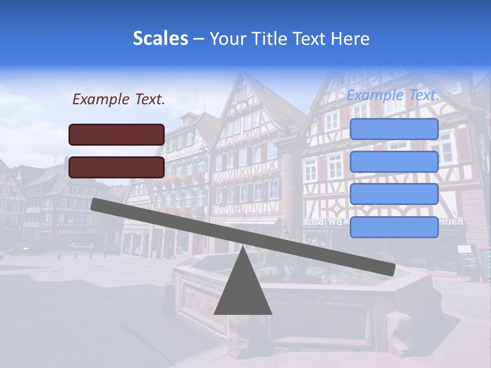 Calw Fountain Germany PowerPoint Template