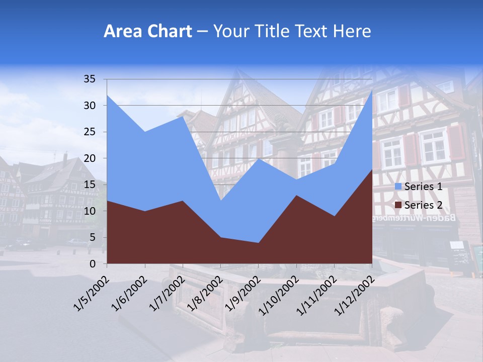 Calw Fountain Germany PowerPoint Template