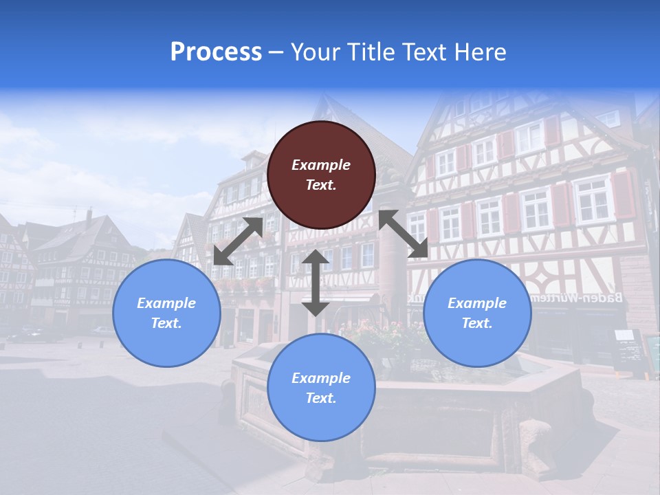 Calw Fountain Germany PowerPoint Template