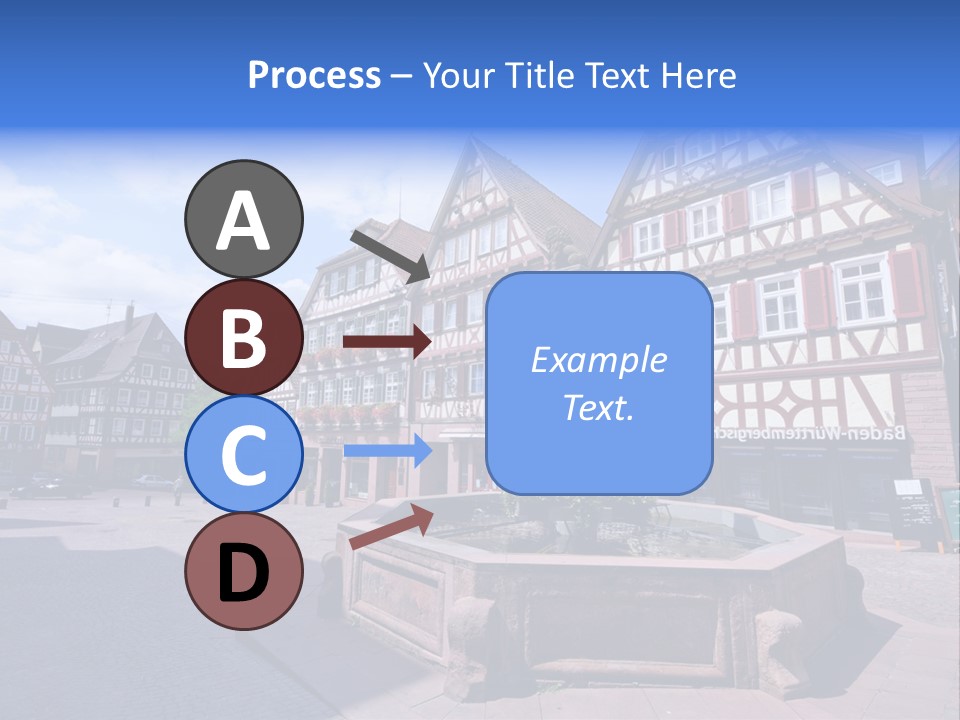 Calw Fountain Germany PowerPoint Template