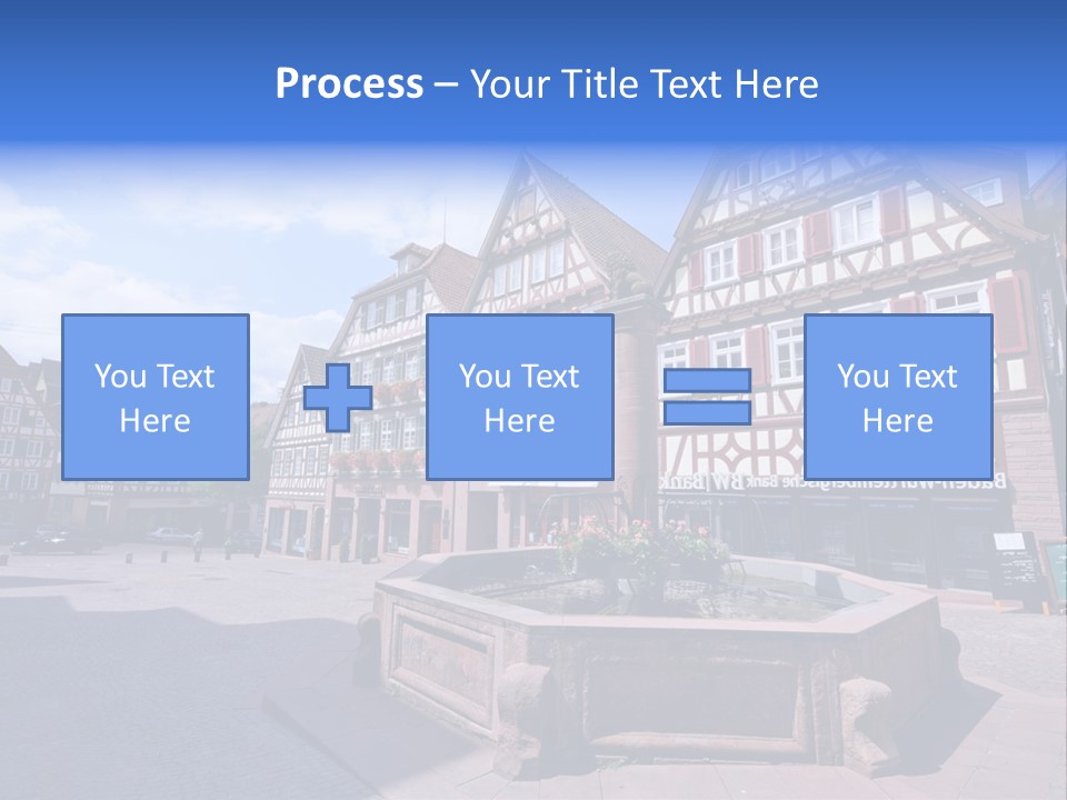 Calw Fountain Germany PowerPoint Template