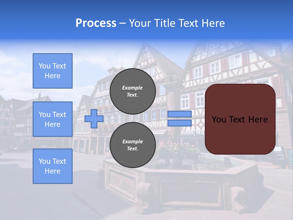 Calw Fountain Germany PowerPoint Template