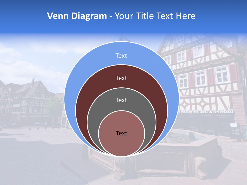 Calw Fountain Germany PowerPoint Template