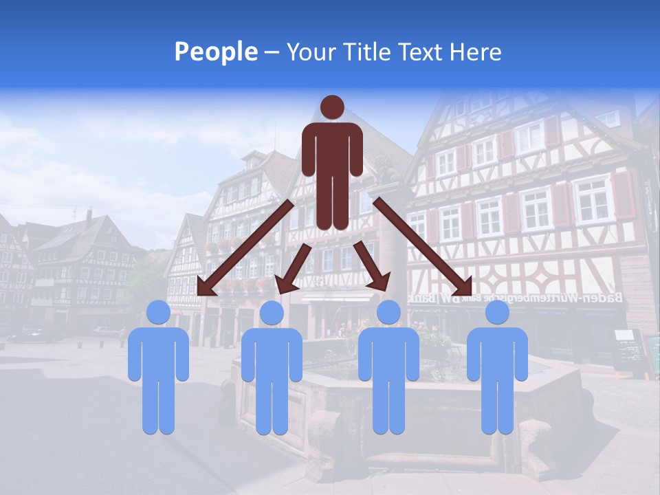 Calw Fountain Germany PowerPoint Template