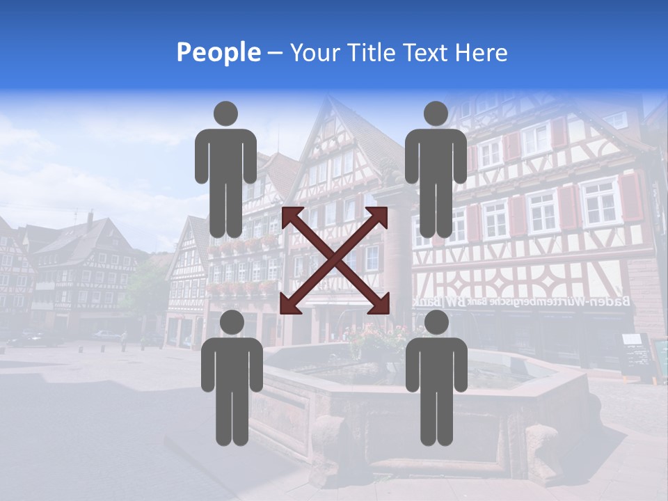 Calw Fountain Germany PowerPoint Template
