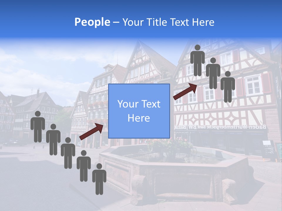 Calw Fountain Germany PowerPoint Template
