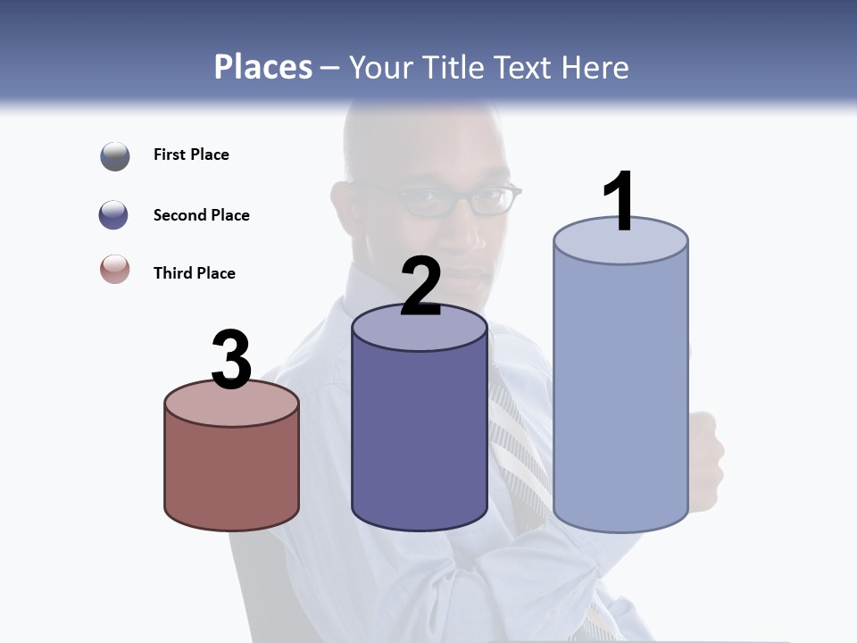 Glasses Net Man PowerPoint Template