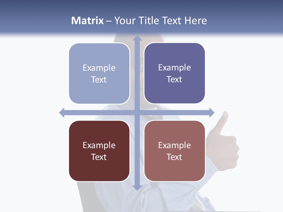 Glasses Net Man PowerPoint Template