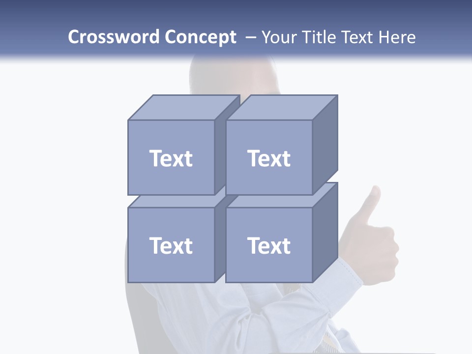 Glasses Net Man PowerPoint Template