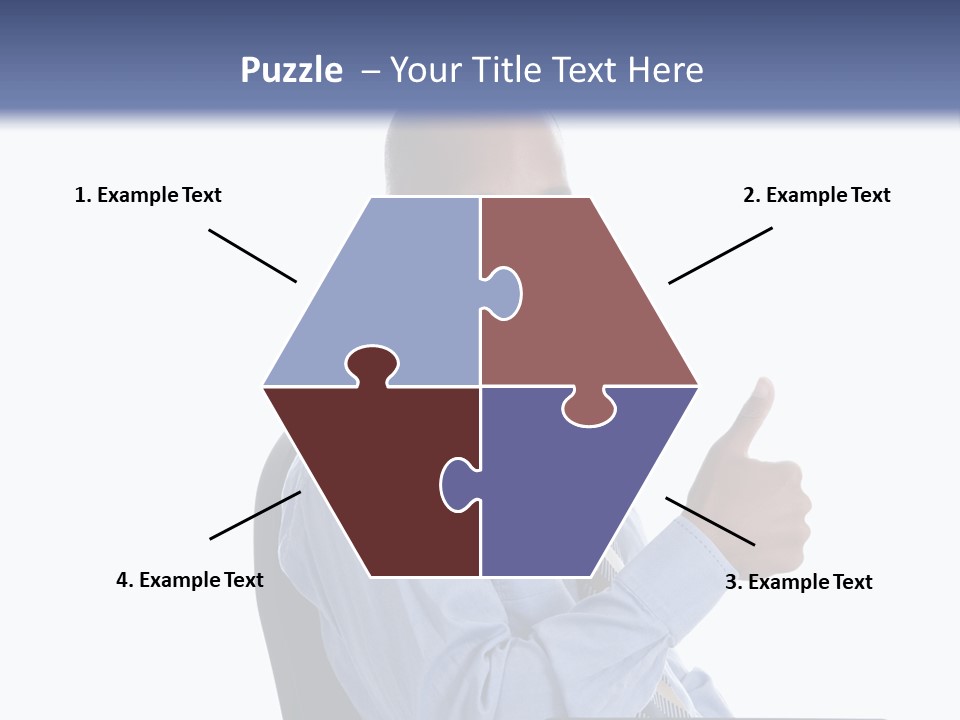 Glasses Net Man PowerPoint Template