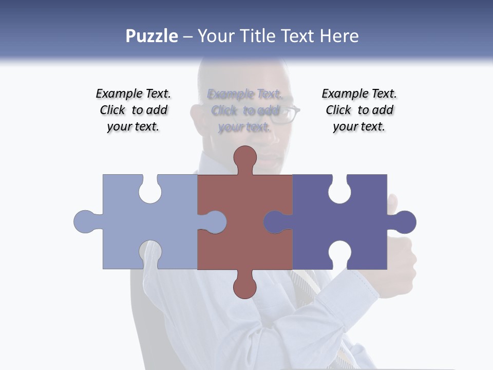 Glasses Net Man PowerPoint Template