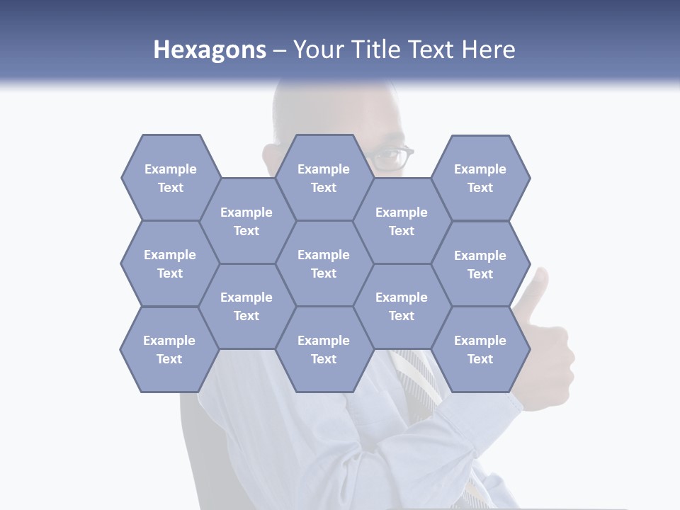 Glasses Net Man PowerPoint Template