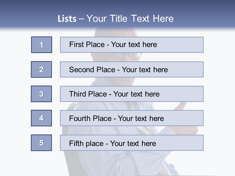 Glasses Net Man PowerPoint Template