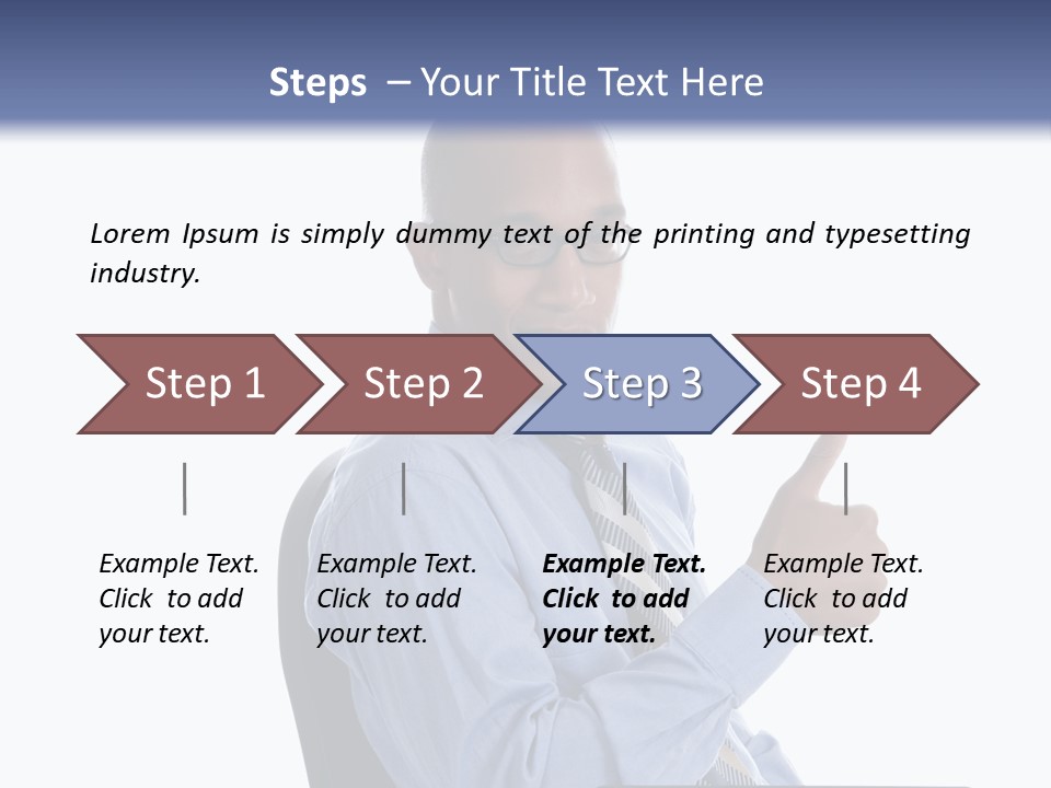 Glasses Net Man PowerPoint Template
