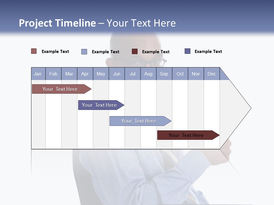 Glasses Net Man PowerPoint Template