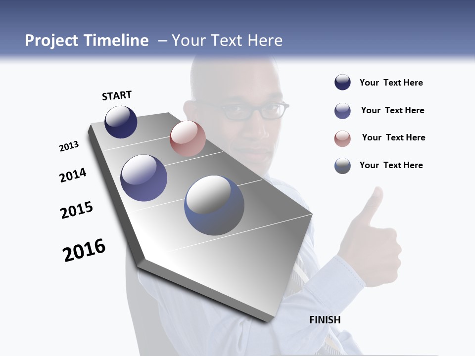Glasses Net Man PowerPoint Template