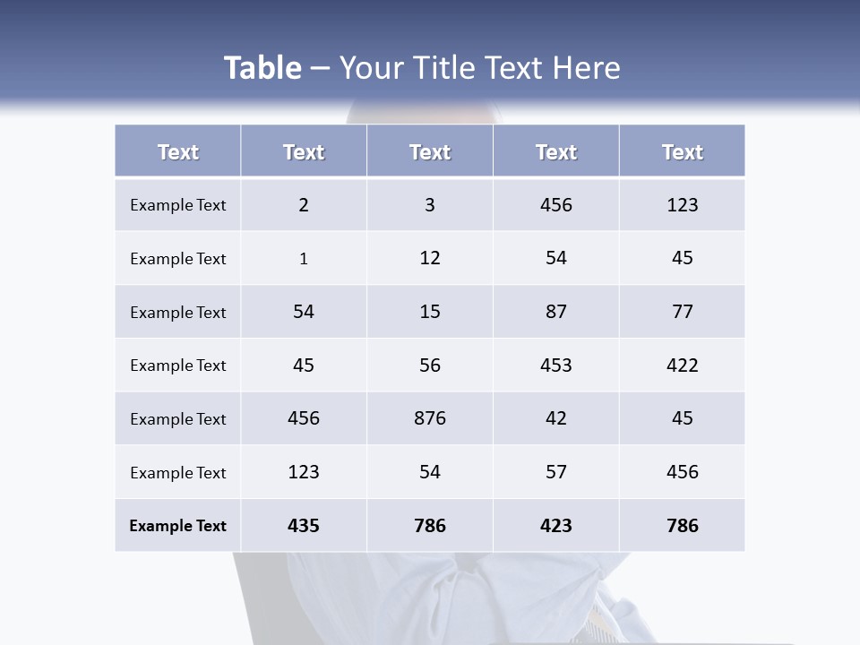 Glasses Net Man PowerPoint Template