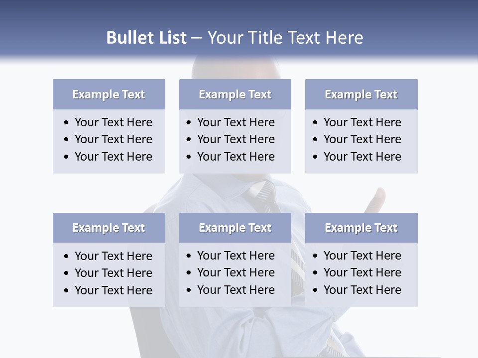 Glasses Net Man PowerPoint Template