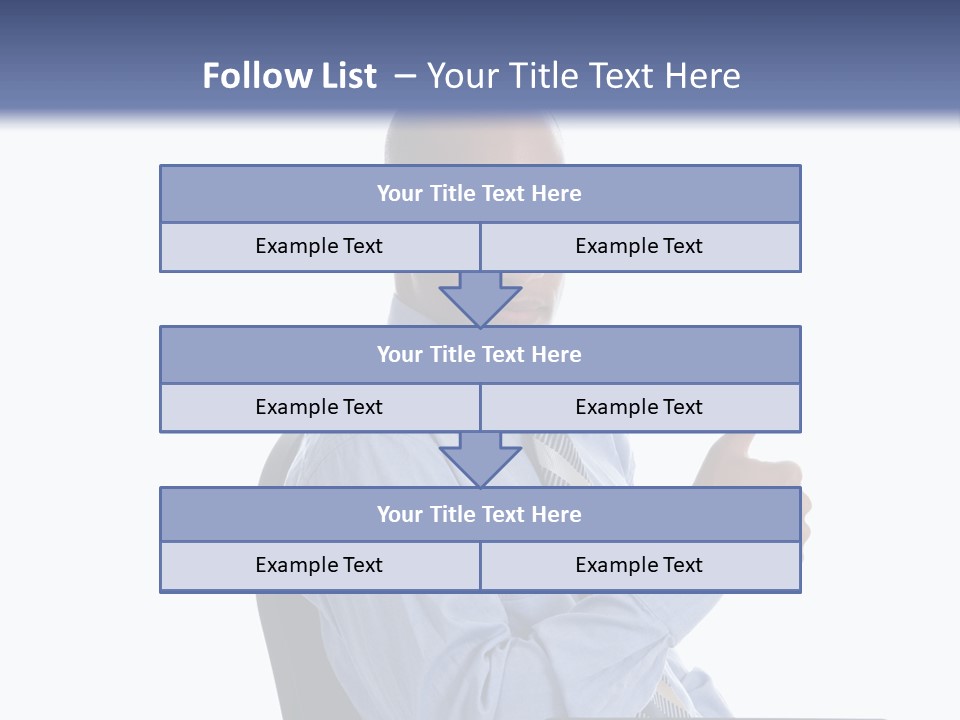 Glasses Net Man PowerPoint Template