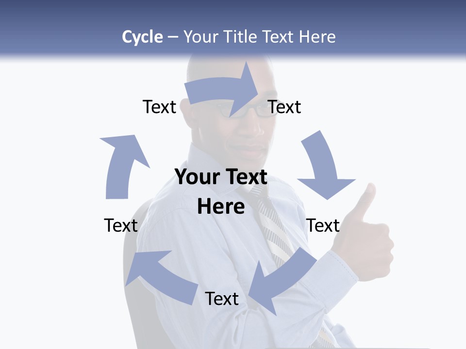 Glasses Net Man PowerPoint Template