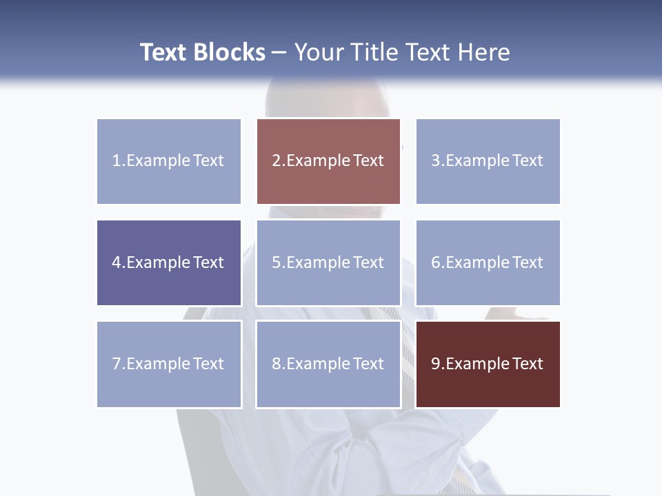 Glasses Net Man PowerPoint Template